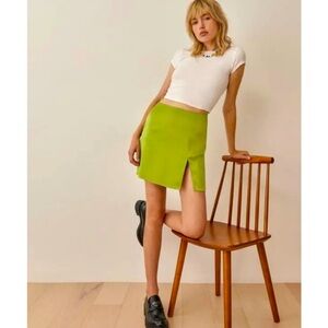 Reformation Robbie silk skirt